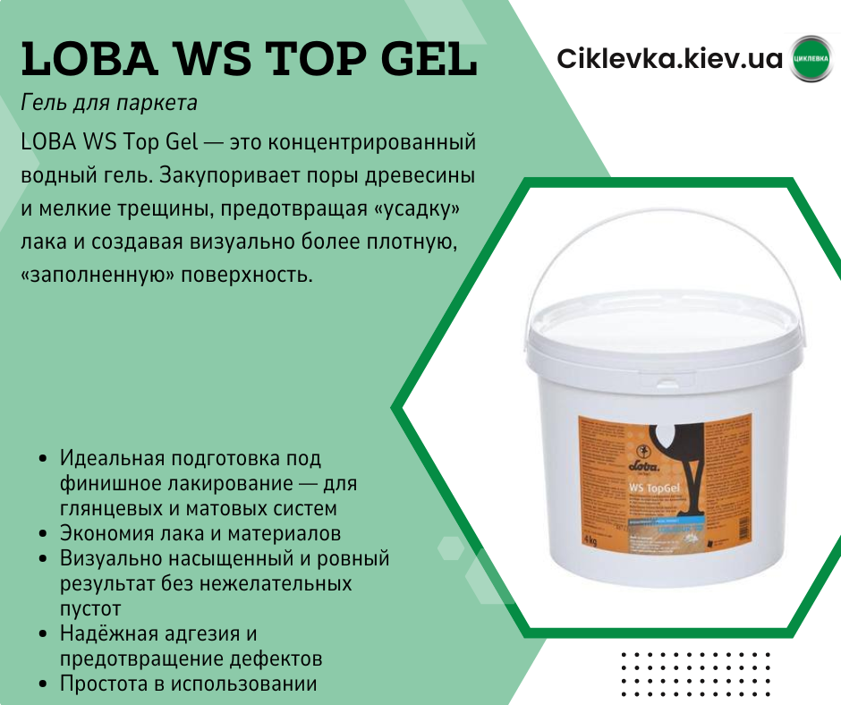 Гель паркетный Loba WS Top Gel