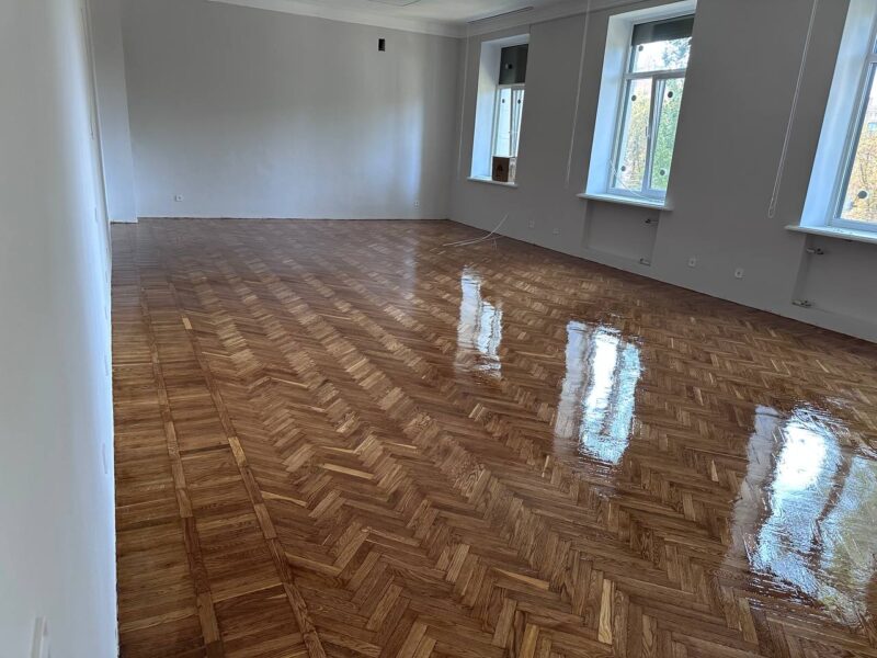 Циклевка реставрация паркета Вишенки